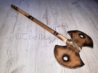 Viking Double Bit Axe Medieval Battle Axe, LARP Weapon TheNorseWind