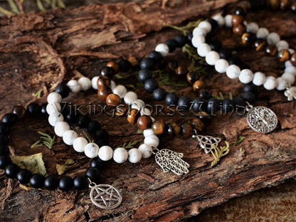 Custom Crystal Bracelet, Chakra Stones Witchcraft Wicca Jewelry TheNorseWind