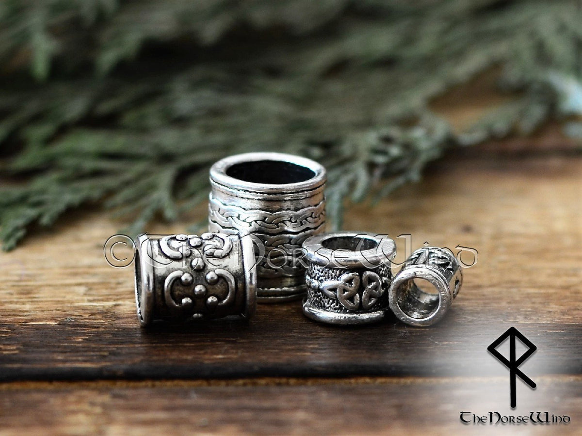 Beard Braid Rings Hair Rings For Braids Viking Beard Beads Set - Bronze Dragon Design For ...