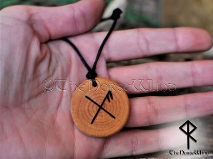 Viking Runes Necklace Gibu Auja, Good Luck Charm, Viking Amulet, Luck Talisman, Viking Jewelry Asatru Pendant Norse Mythology Wicca TheNorseWind