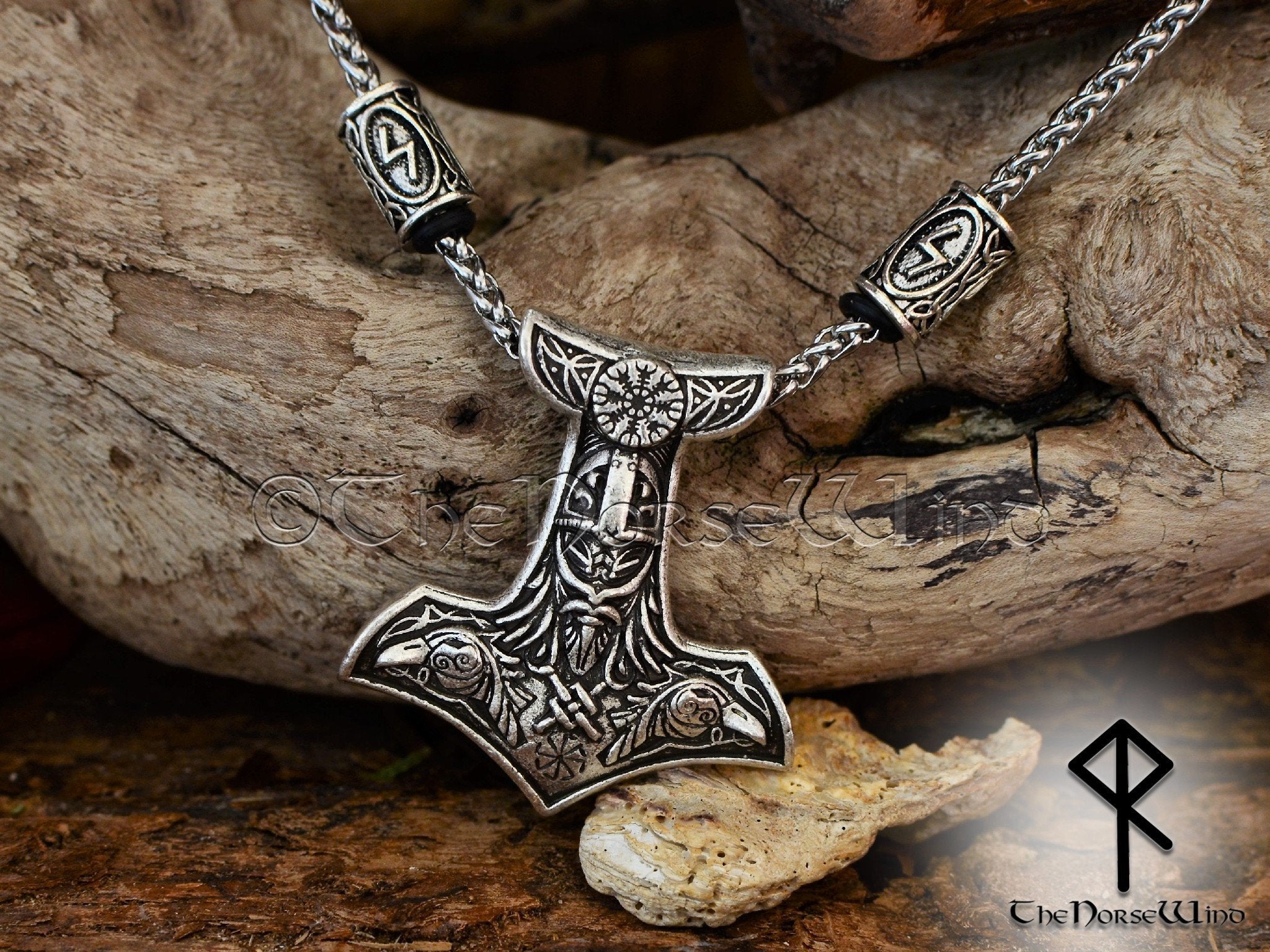 Thor's Hammer with Goats Necklace – Vesterheim Museum Store