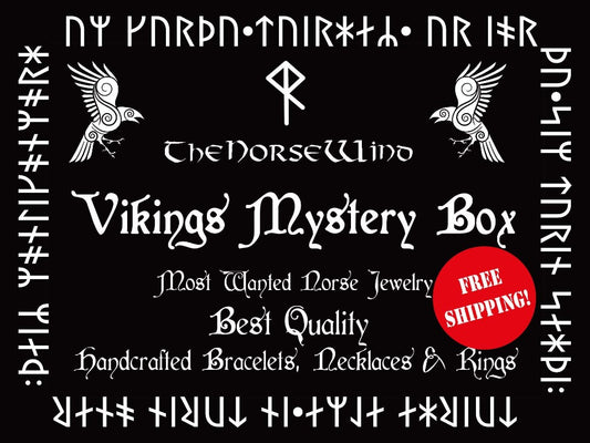 Viking Jewelry Mystery Box, Viking Gift Set of Necklace, Norse Bracelet and Ring, Best Collection of Viking Jewelry Gift Box Norse Mythology TheNorseWind