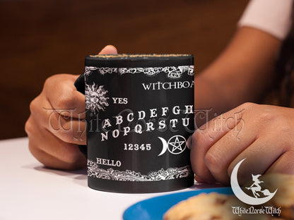 Ouija Board Mug, Spirit Witchcraft Coffee Mug, Witchy Gift - 11oz, Black TheNorseWind