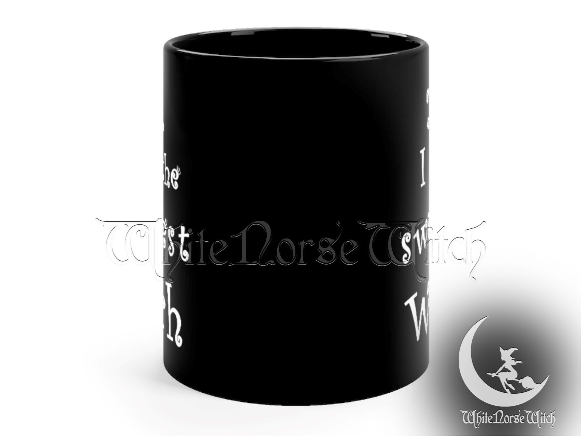 Witch Coffee Mug - The Sweetest Witch, Witchy Gift for Her, Black 11oz TheNorseWind