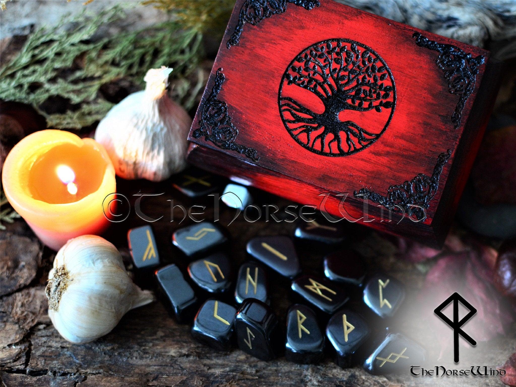 Wind Rune Stone Authentic Runes Sets - Norse Divination & Viking Mythology | The Norse Wind