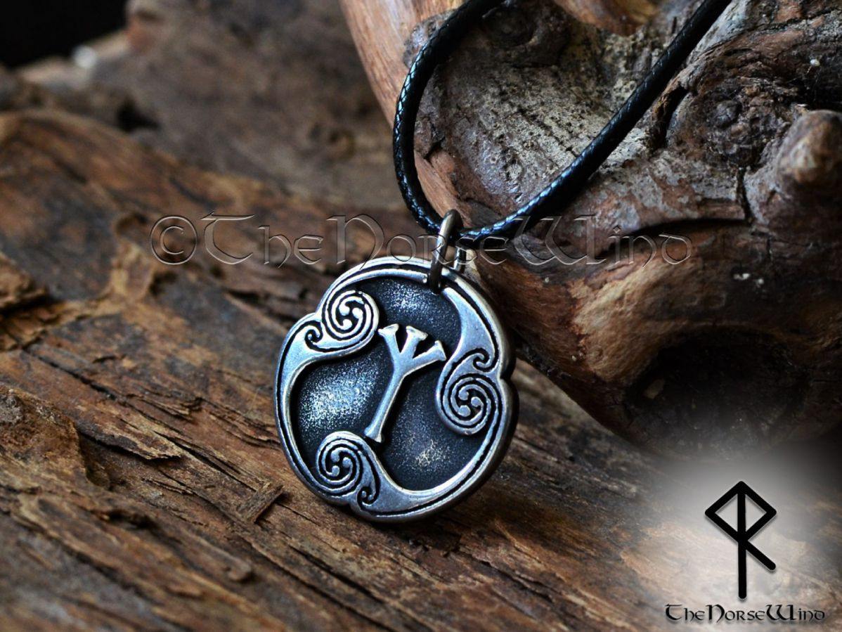 Icelandic Rune Pendant Icelandic Viking Rune Pendant Silver