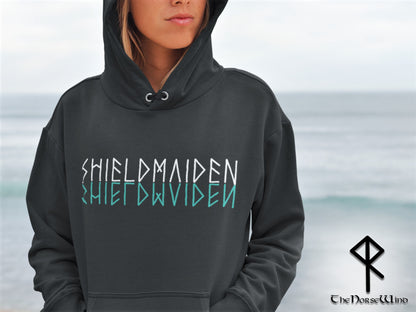 Wikinger Hoodie Shieldmaiden Norse Damen Sweatshirt 