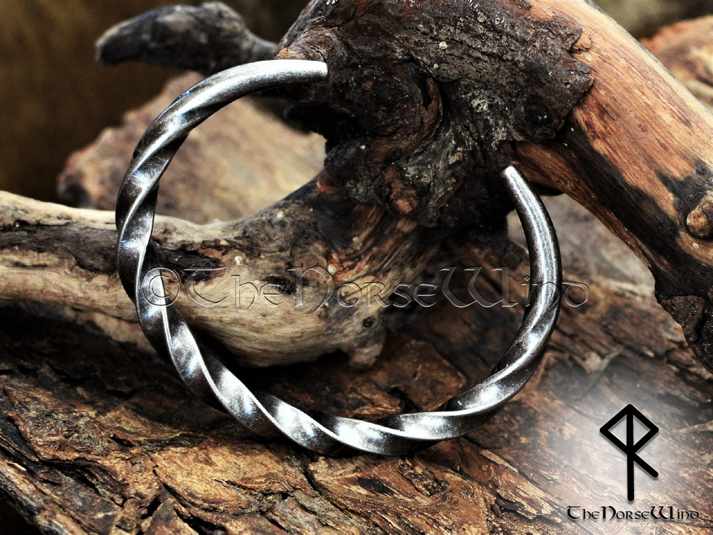 Hand Forged Viking Bracelet, Hammered Celtic Torque, Antique Steel Arm Ring