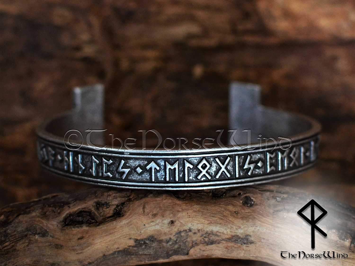 Nordic Runes Mjolnir Hammer Bracelet – Viking Oath