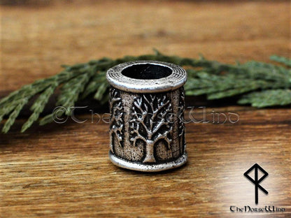 Yggdrasil Viking Beard Beads, Celtic Tree of Life Hair Rings - TheNorseWind