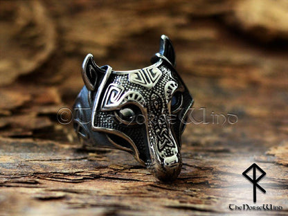 Viking Wolf Ring - Fenrir - TheNorseWind