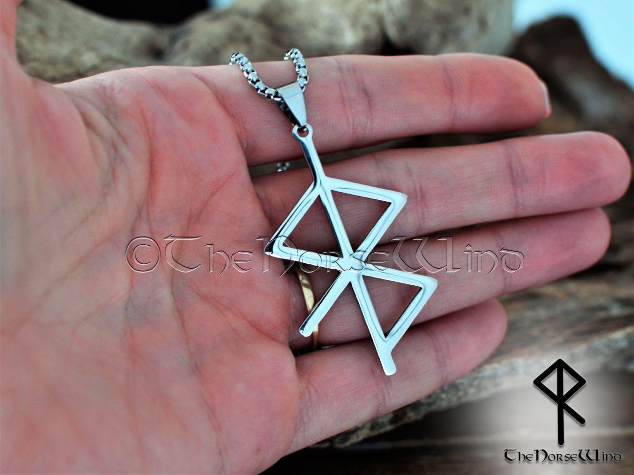 Viking Bind Rune Necklace - Peace and Happiness Amulet - TheNorseWind