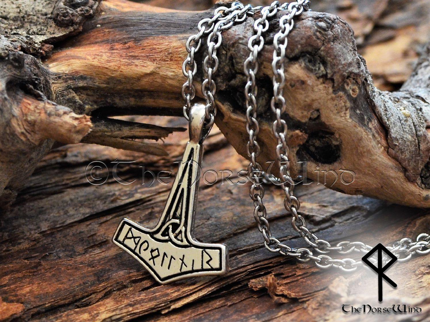 Viking Thor's Hammer Necklace Mjolnir TheNorseWind
