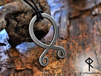 Troll Cross Viking Necklace, Norse Trollkors Odal / Othala Rune Protection Amulet - TheNorseWind