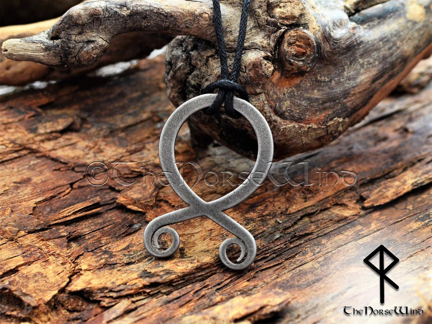 Troll Cross Viking Necklace, Norse Trollkors Odal / Othala Rune Protection Amulet - TheNorseWind