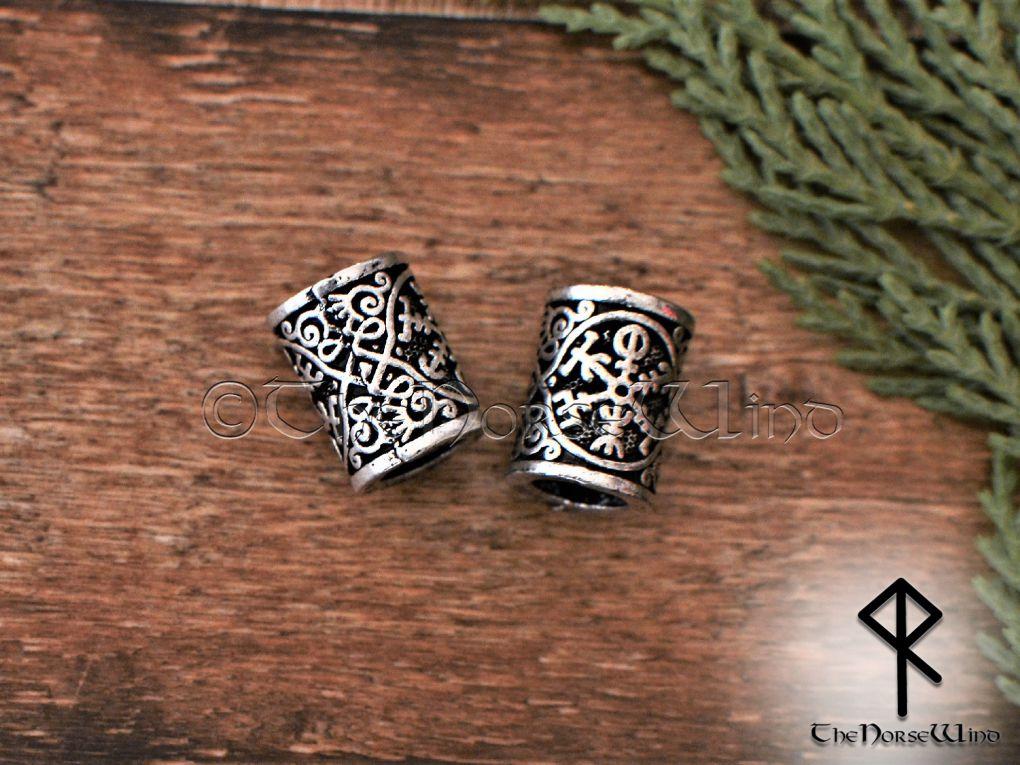 Viking Beard Rings - Set of 4 Beads #1