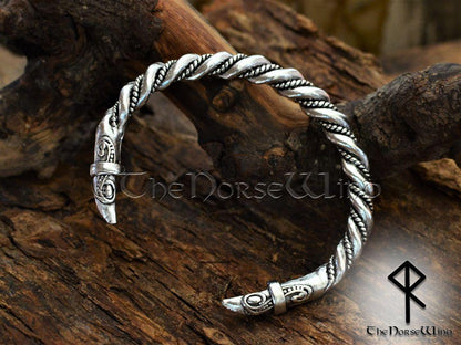 Viking Bracelet Hugin and Munin Ravens - TheNorseWind